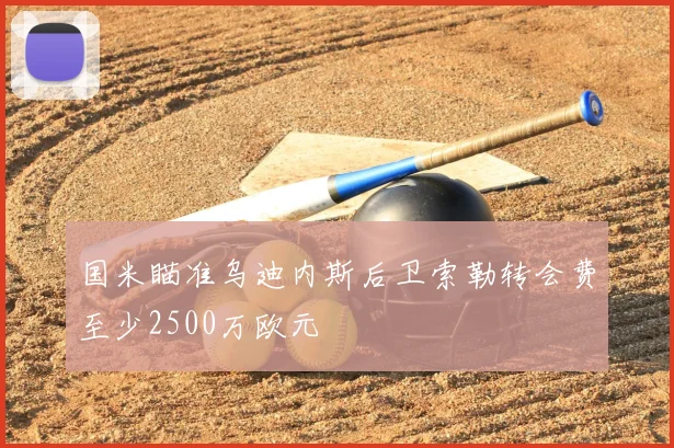国米瞄准乌迪内斯后卫索勒转会费至少2500万欧元