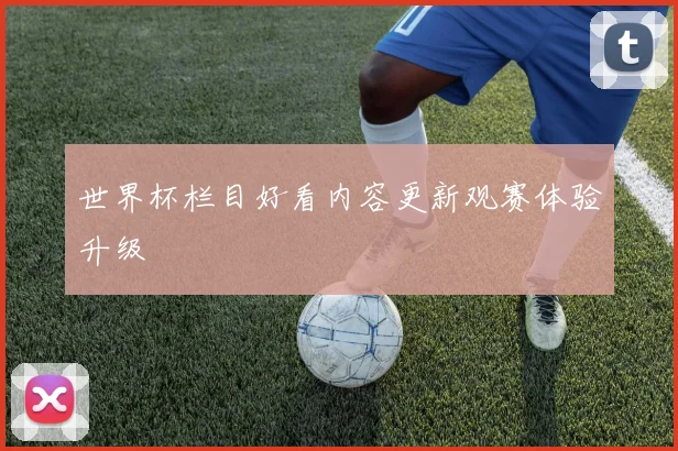 世界杯栏目好看内容更新观赛体验升级