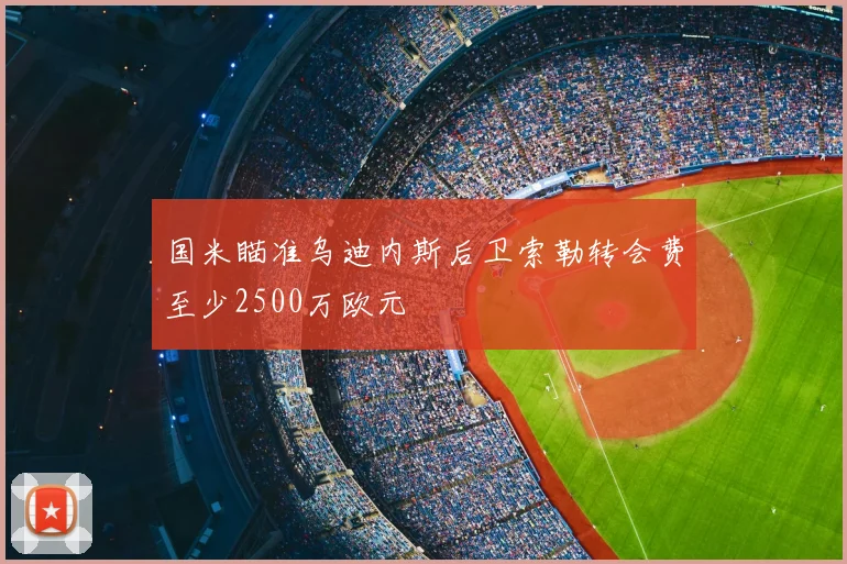 国米瞄准乌迪内斯后卫索勒转会费至少2500万欧元