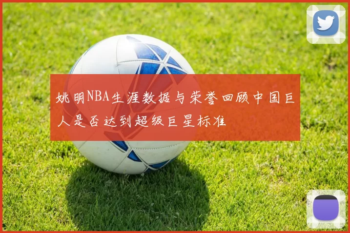 姚明NBA生涯数据与荣誉回顾中国巨人是否达到超级巨星标准