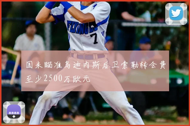 国米瞄准乌迪内斯后卫索勒转会费至少2500万欧元