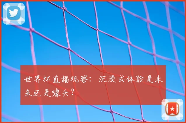 世界杯直播观察:沉浸式体验是未来还是噱头?